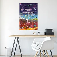 Minecraft™ World Poster 22.37in x 34in