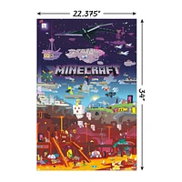 Minecraft™ World Poster 22.37in x 34in