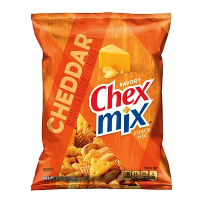 savory chex mix snack mix - cheddar cheese flavor 3.75oz