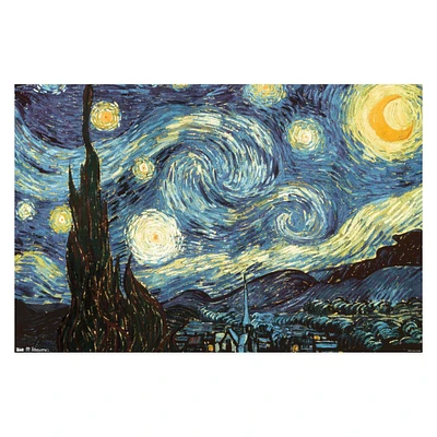 The Starry Night Poster 34in x 22.37in