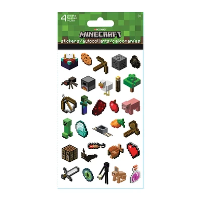 Minecraft™ Stickers 4 Sheets
