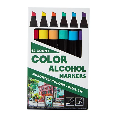 Alcohol Ink Markers 12-Count