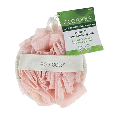ecotools ecopouf dual cleansing pad bath pouf/loofah