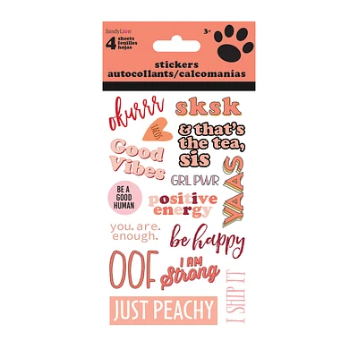 Inspirational Stickers 4 Sheets