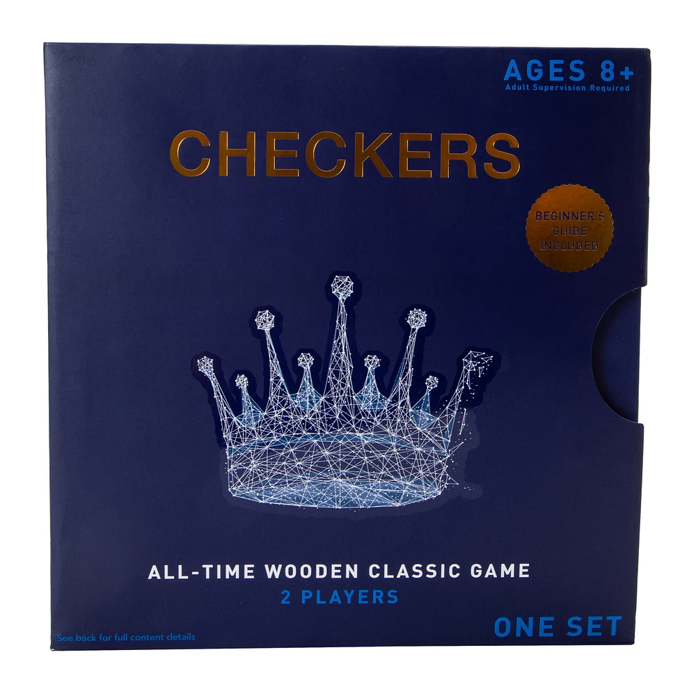 Checkers All-Time Wooden Classic Game