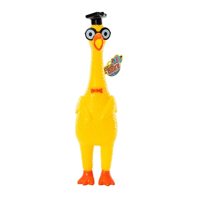 squawkin' chik'n® noisemaker toy rubber chicken
