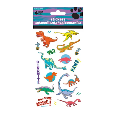 Dinosaur Stickers 4 Sheets