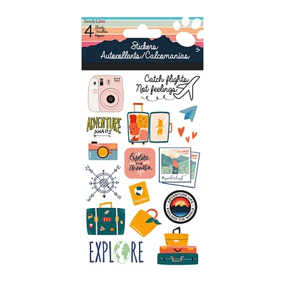 Travel Stickers 4 Sheets