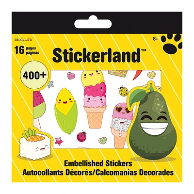 Embellished Food Stickerland™ Book With Over 400 Stickers