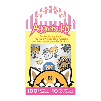 Aggretsuko™ Sticker Variety Pack With 100+ Stickers