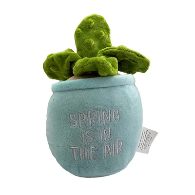 potted plant plush dog toy with squeaker