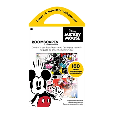 Mickey And Friends Decal Variety Pack with 100 Repositionable Sticker Decals