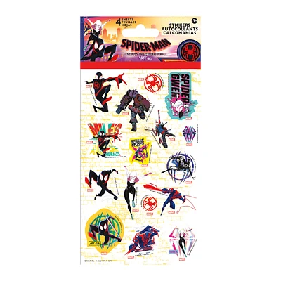 Spider-Man: Across The Spider-Verse Stickers 4 Sheets