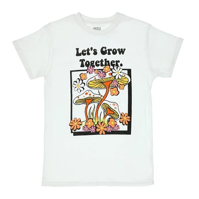 'Let's Grow Together' Mushroom Graphic Tee