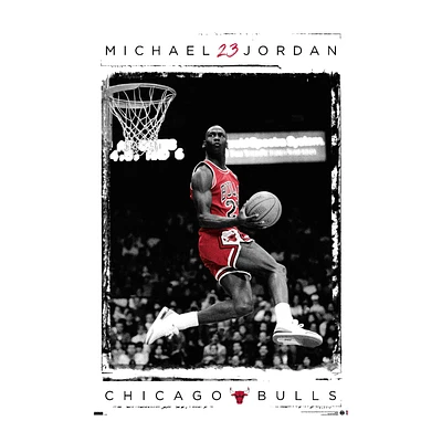 Michael Jordan Chicago Bulls Poster 22.37in x 34in