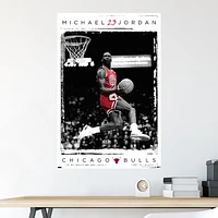 Michael Jordan Chicago Bulls Poster 22.37in x 34in