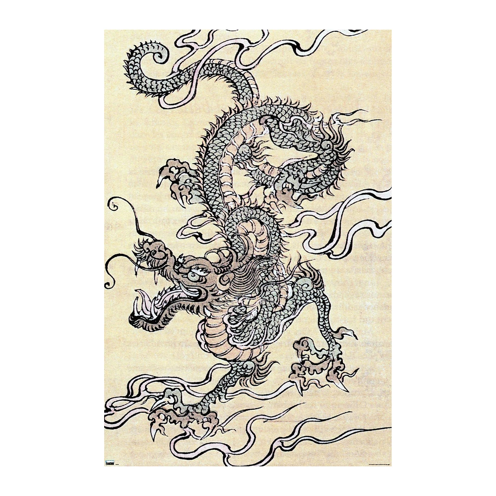 Japanese Dragon Poster 22.37in x 34in
