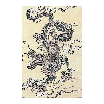 Japanese Dragon Poster 22.37in x 34in