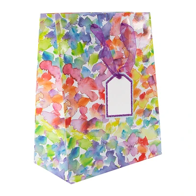 Medium Watercolor Gift Bag 7in x 9in