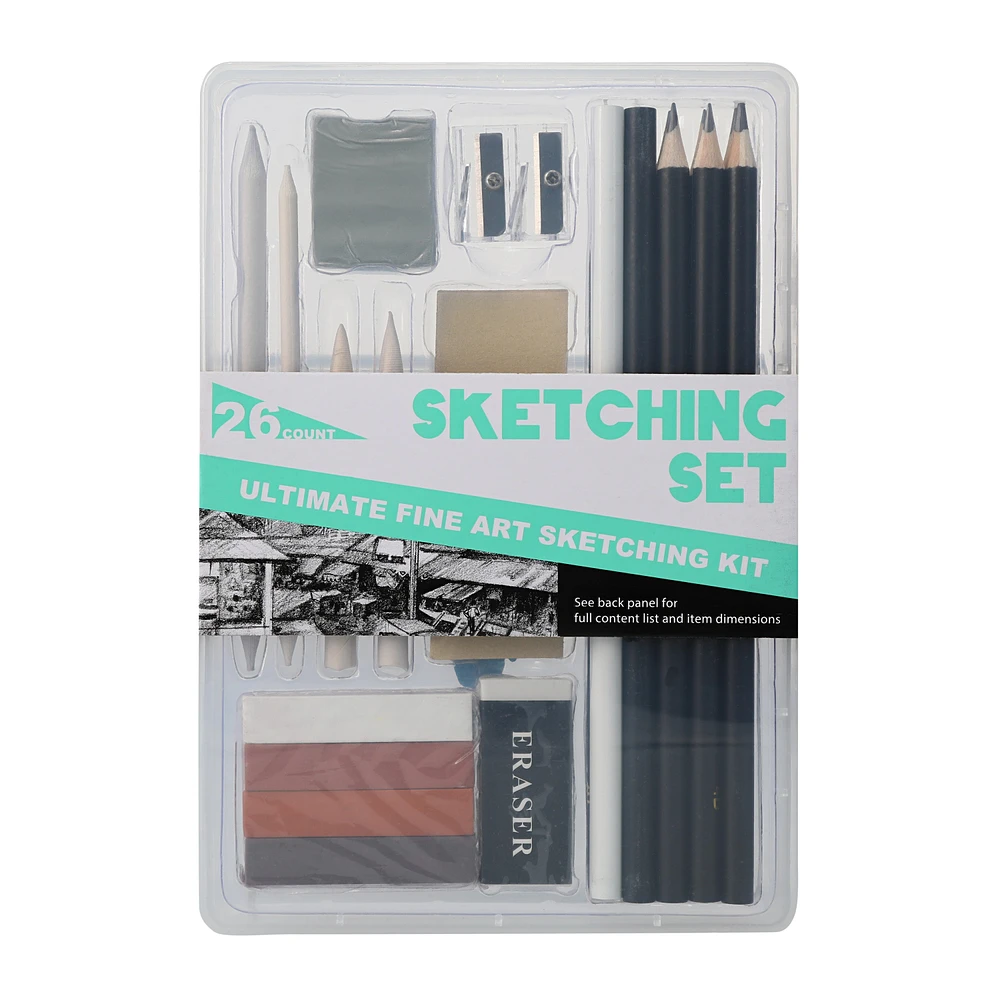 sketching set 26-piece kit