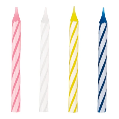 swirl birthday candles 24-count