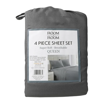 Queen Sheets 4-Piece Set