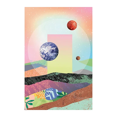 abstract outer space poster 34in x 22.4in