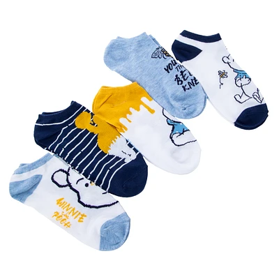 Disney Winnie The Pooh Ladies No-Show Socks 5-Pack