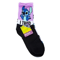 Ladies Disney Stitch Mid-Crew Socks 2-Pack