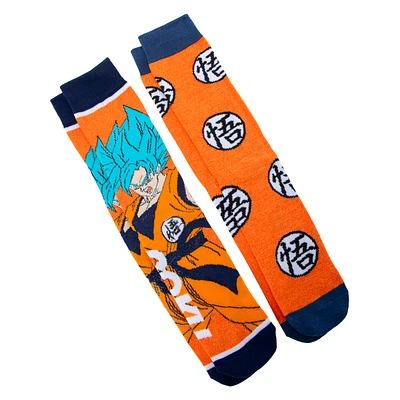 Mens Dragon Ball Super: Broly Crew Socks 2-Pack