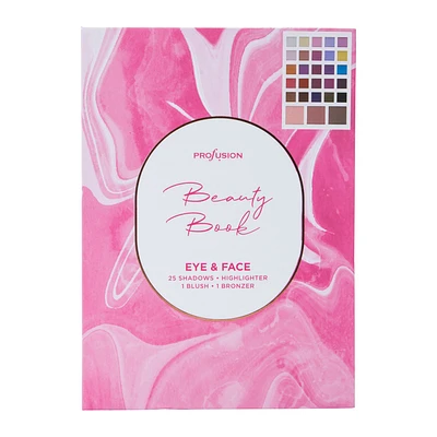 profusion beauty book eye & face palette 28-piece set