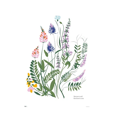 Botanical Wild Flowers Poster 22.37in x 34in