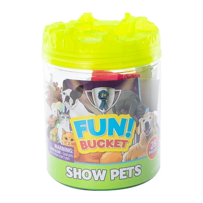 Fun Bucket Animal Action Figures Playset 28-count