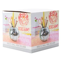 Disco Ball Pen Holder 4.33in x 3.74in