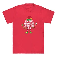 Makeup Elf Family Christmas Graphic Tee