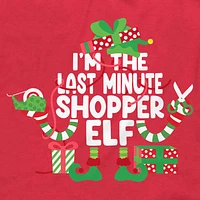 Shopper Elf Family Christmas Graphic Tee