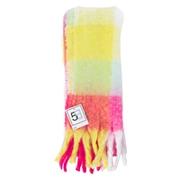 multicolor checker scarf