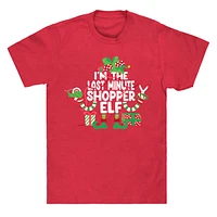 Shopper Elf Family Christmas Graphic Tee