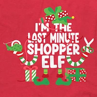 Shopper Elf Family Christmas Graphic Tee