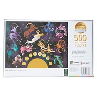 Mindbogglers™ Gold Zodiac Signs 500-Piece Jigsaw Puzzle