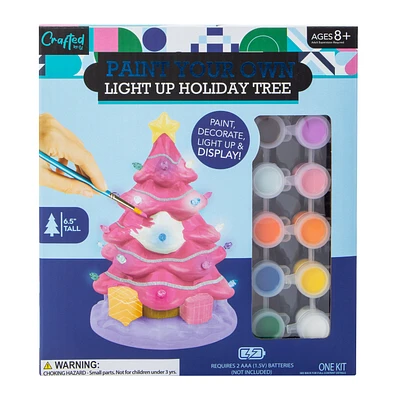Paint Your Own Light Up Holiday Tree Kit 6.5in