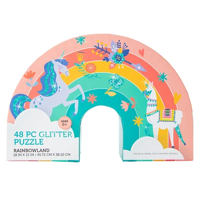 RainbowLand 48-Piece Glitter Puzzle