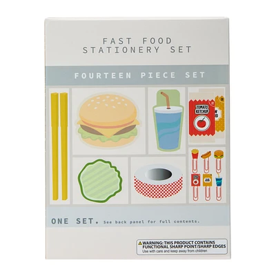 Food Stationery 14-Piece Set