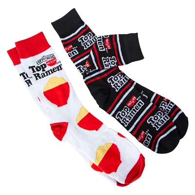 Top Ramen™ Mens Crew Socks 2-Pack