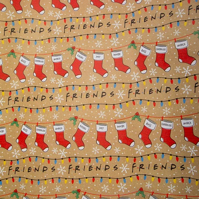 character holiday wrapping paper 50 sq.ft