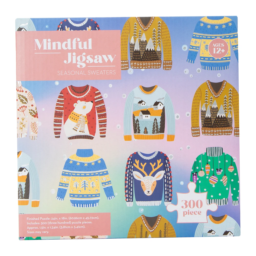 Mindful Winter 300-Piece Jigsaw Puzzle