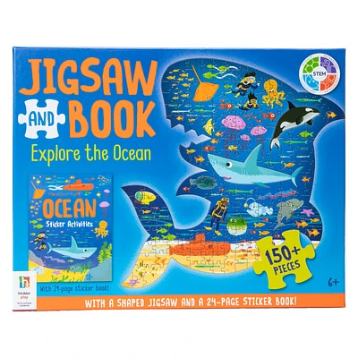 150-Piece Jigsaw Puzzle & Sticker Book Set