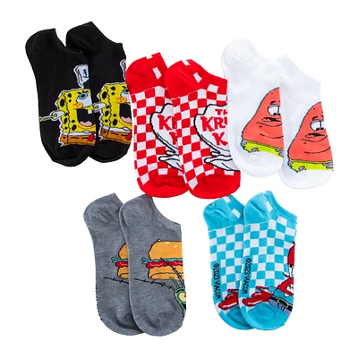 Ladies Spongebob Squarepants™ Low-Cut Socks 5-Pack