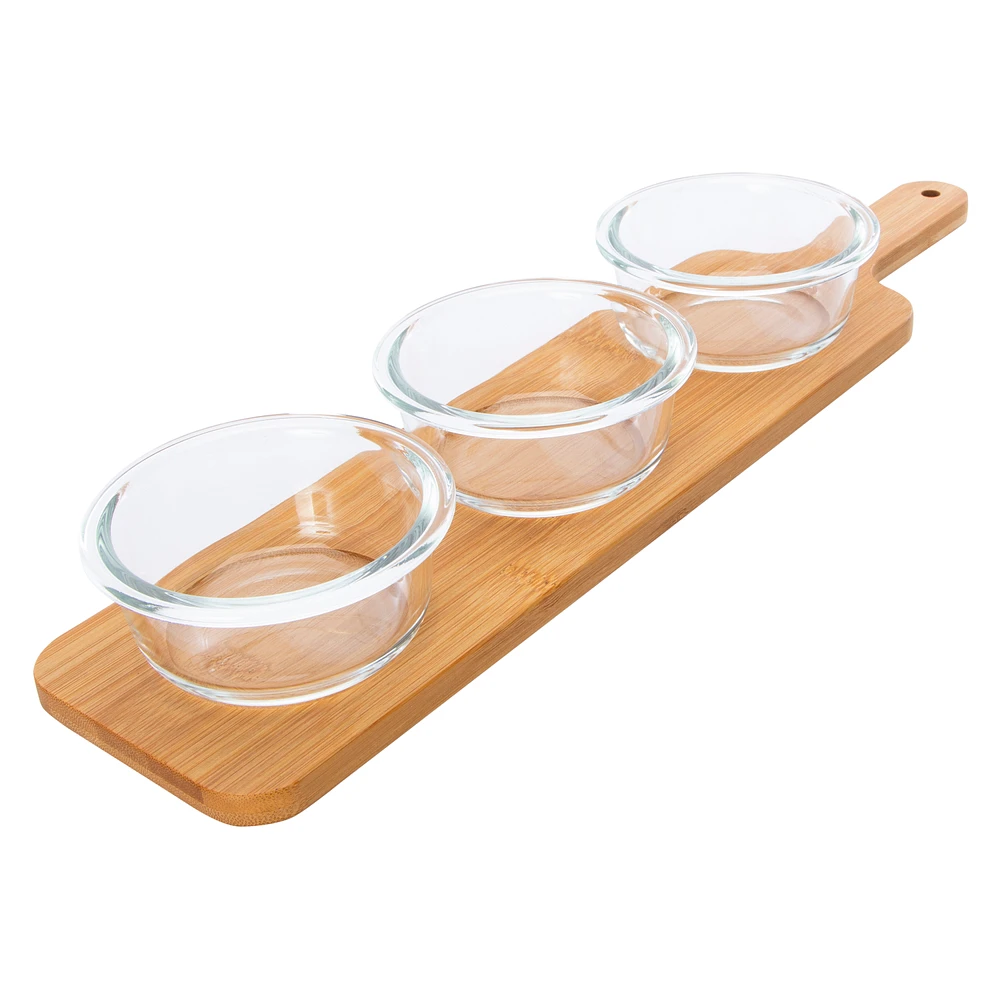 Serving Board And Bowls 4-Piece Set
