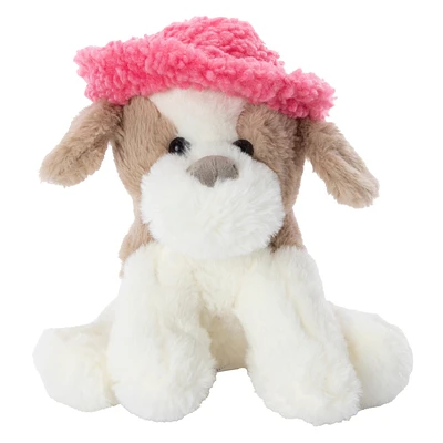 Dog With Bucket Hat Plush 8.5in